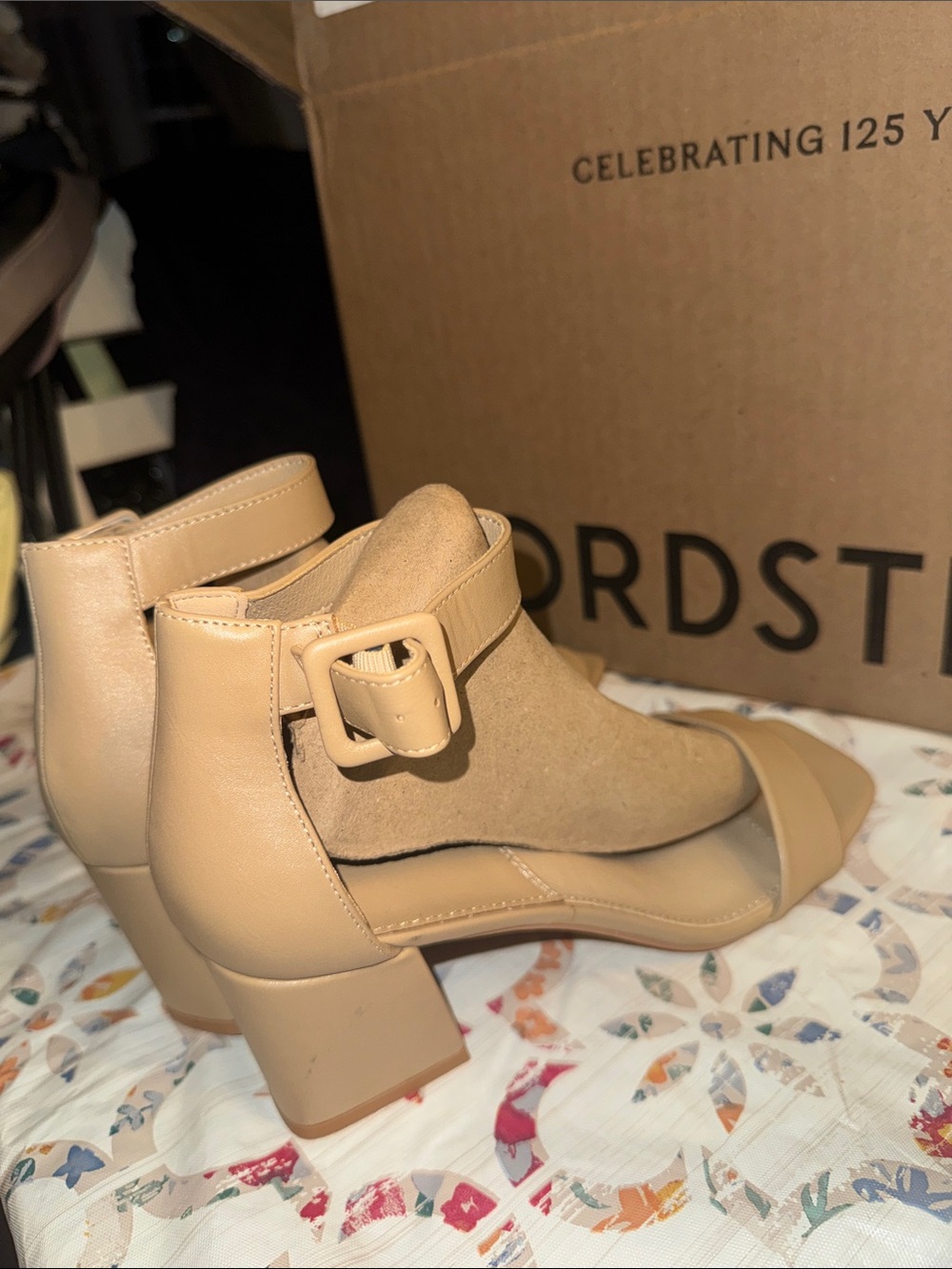 French Connection Nude Beige Ankle-Strap Heeled Sandals brand New!!